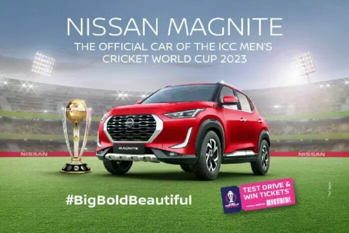 Nissan Magnite Announced as Official Car of ICC Men’s Cricket World Cup 2023