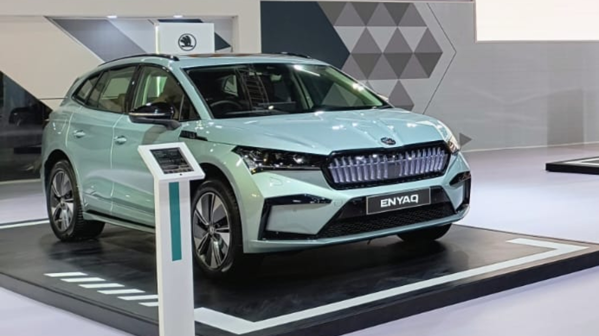 Skoda Enyaq iV Electric SUV Makes Official Debut at 2024 Bharat Mobility Expo