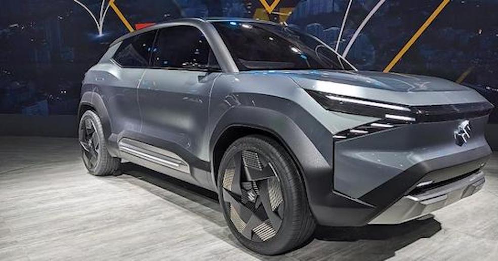 Title  Auto Expo 2023  New Maruti EVX electric SUV Revealed