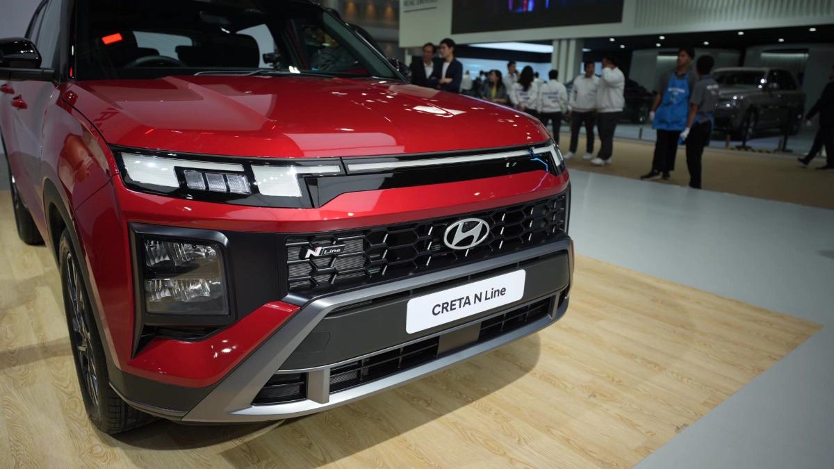 Hyundai has unveiled the Creta N Line facelift at the 2025 Bangkok International Motor Show