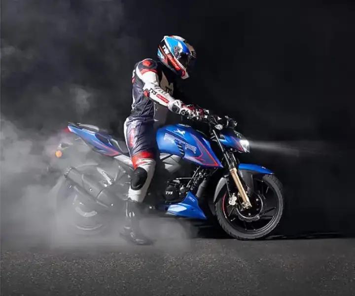 2025 TVS Apache RTR 200 4V Launched at with USD Forks and OBD 2B Compliance