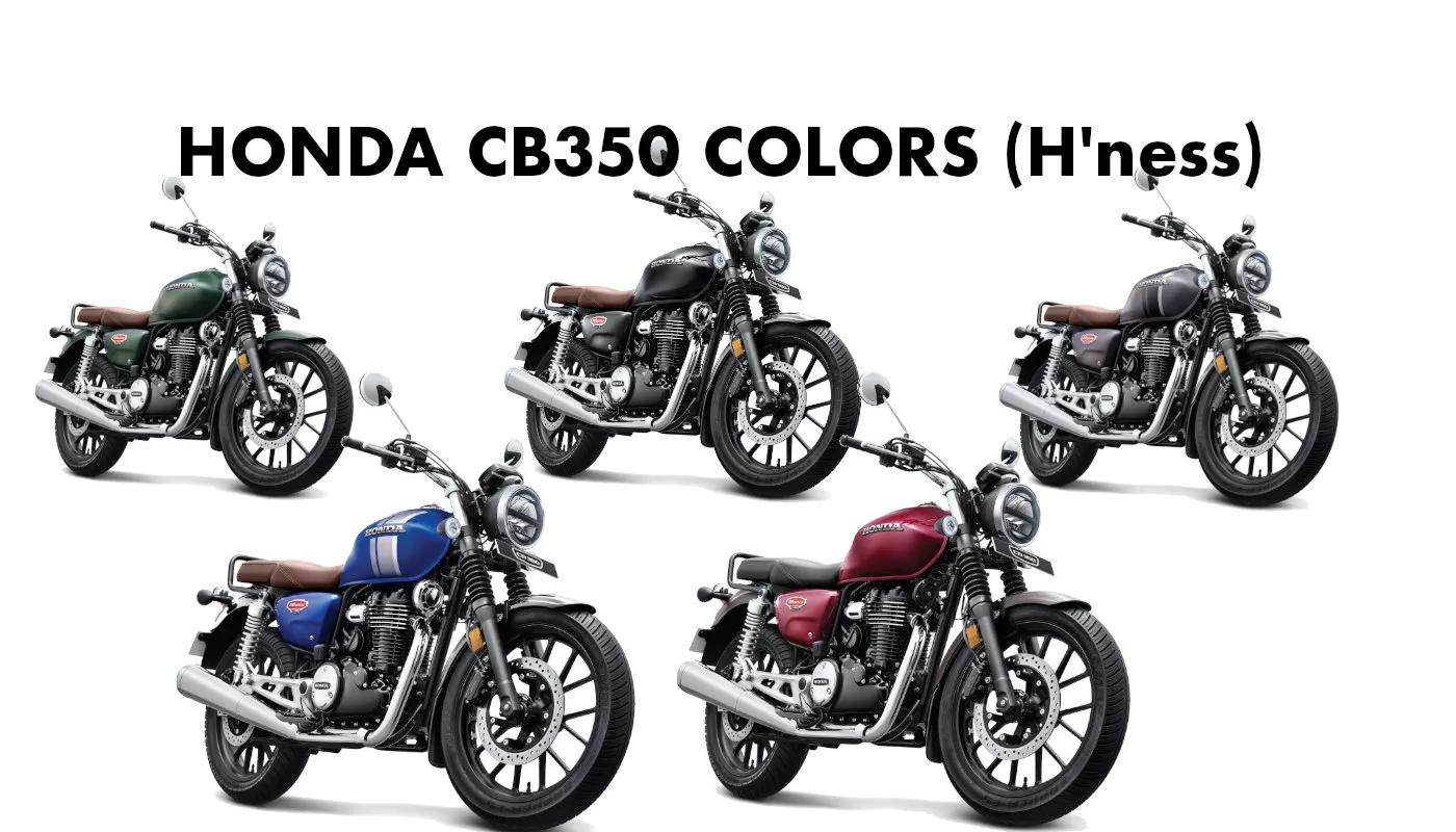Honda introduces three new glossy metallic colors for the H'ness CB350