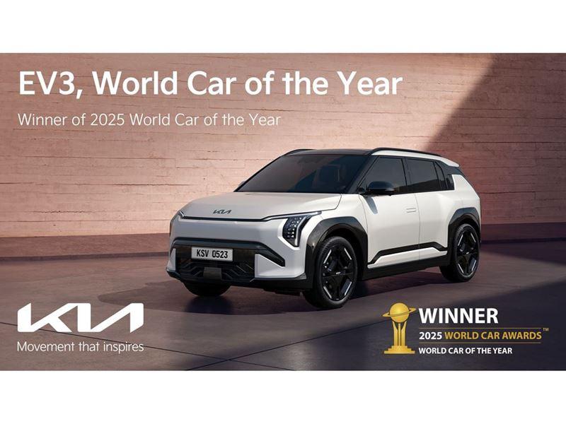 Kia EV3 Wins 2025 World Car of the Year at New York International Auto Show