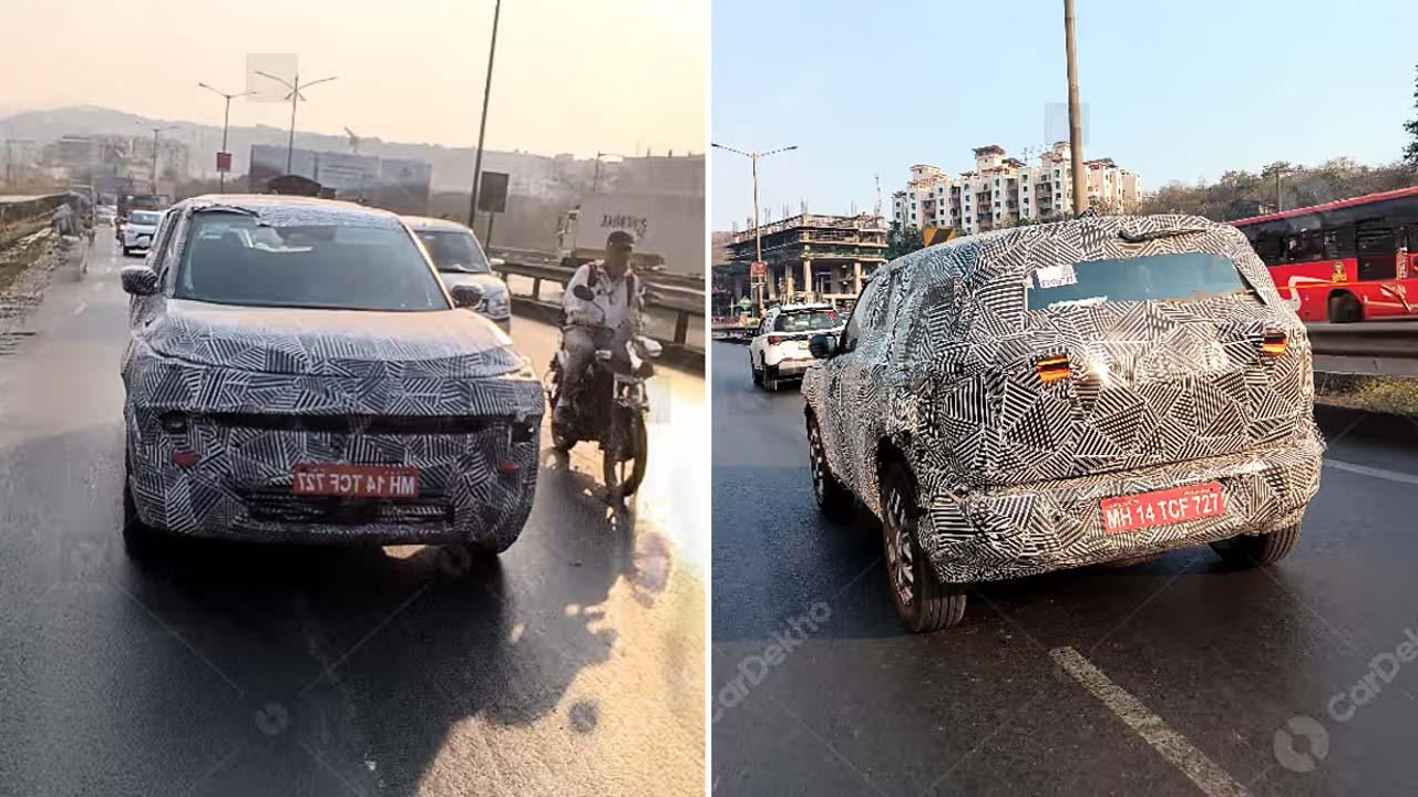 Tata Sierra SUV Begins On-Road Testing Spotted Alongside Hyundai Creta