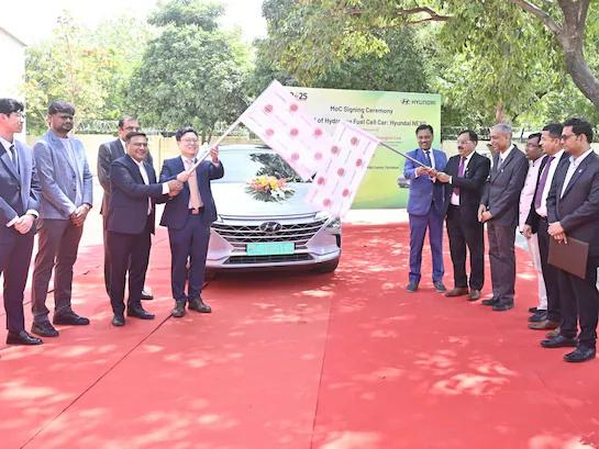 Hyundai and IndianOil Begin Real-World Trials of NEXO Hydrogen SUV in India